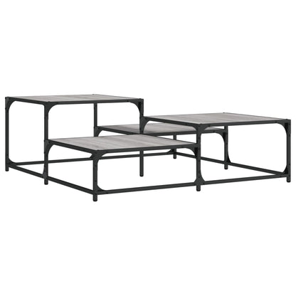 Coffee Table Grey Sonoma 107x107x40 cm Engineered Wood