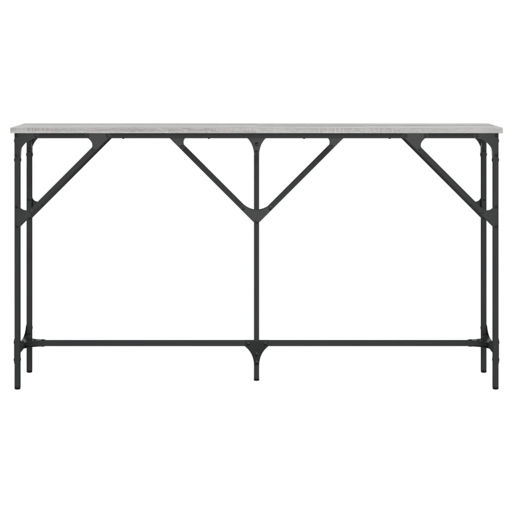 Grey Sonoma Console Table, Engineered Wood, 140x23x75 cm