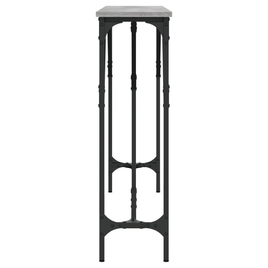 Grey Sonoma Console Table, Engineered Wood, 140x23x75 cm