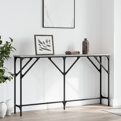 Grey Sonoma Console Table, Engineered Wood, 140x23x75 cm