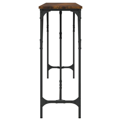 Smoked Oak Console Table | 200x29x75 cm | Engineered Wood