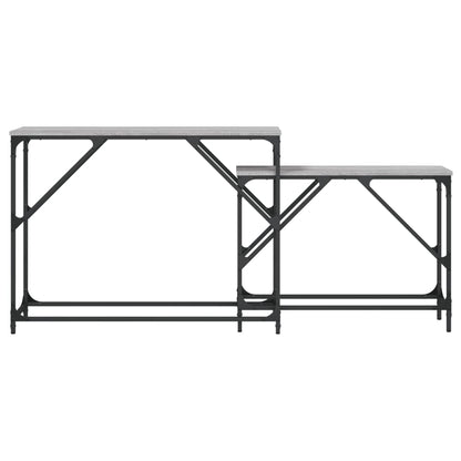 Grey Sonoma Nesting Console Tables Set of 2 - Engineered Wood