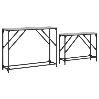 Grey Sonoma Nesting Console Tables Set of 2 - Engineered Wood