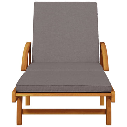 Solid Acacia Sun Loungers 2 Pcs with Cushions 200x68x83 cm