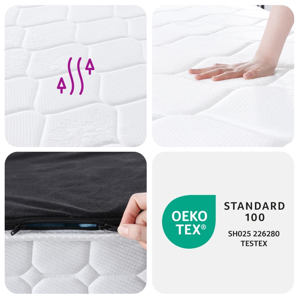 Pocket Spring Mattress Medium Firm 90x190 cm Single Size