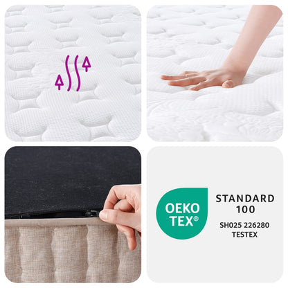 Pocket Spring Mattress Medium 90x200 cm