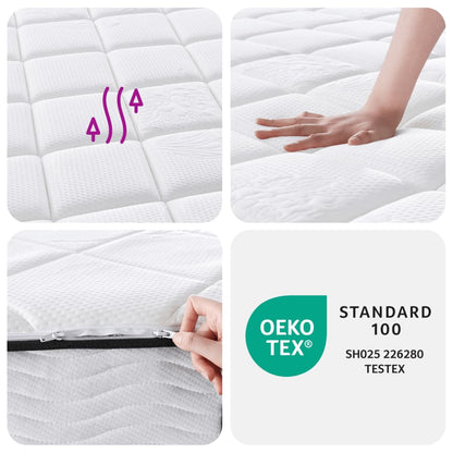 Pocket Spring Mattress Medium Plus 90x200 cm