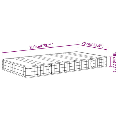 Bonnell Spring Mattress Medium 70x200 cm
