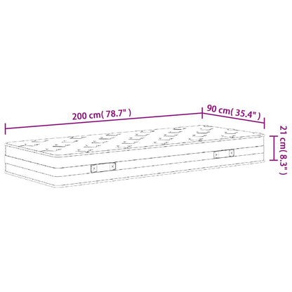 Bonnell Spring Mattress Medium 90x200 cm