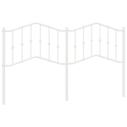 Elegant White Metal Headboard - 160 cm Minimalist Design