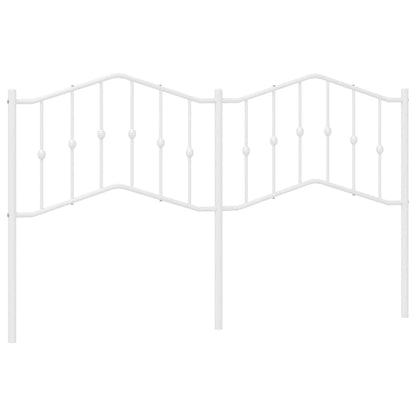 Elegant White Metal Headboard - 180 cm Perfect Bedroom Upgrade
