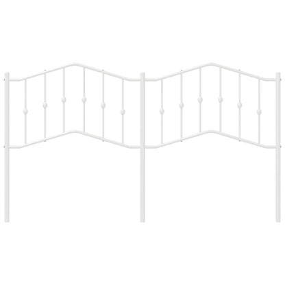 Elegant White Metal Headboard - 180 cm Perfect Bedroom Upgrade