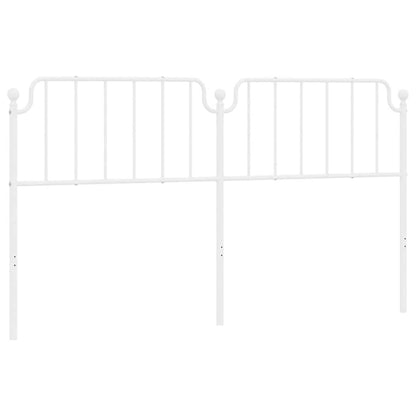 Elegant White Metal Headboard, 180 cm - Stylish Bedroom Upgrade