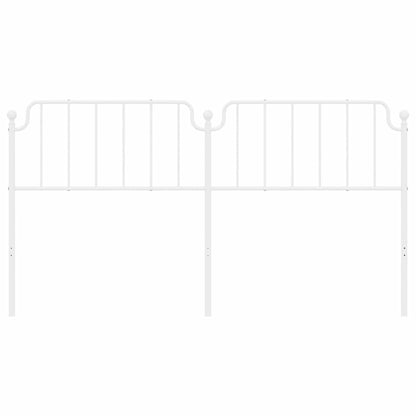 Elegant White Metal Headboard, 180 cm - Stylish Bedroom Upgrade