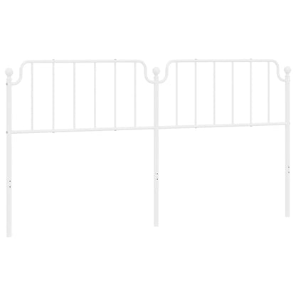 Elegant White Metal Headboard - 193 cm | Stylish Bedroom Upgrade
