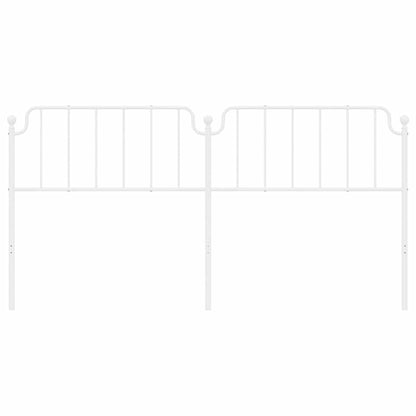 Elegant White Metal Headboard - 193 cm | Stylish Bedroom Upgrade