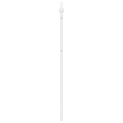 Elegant White Metal Headboard - 200 cm Modern Bedroom Décor
