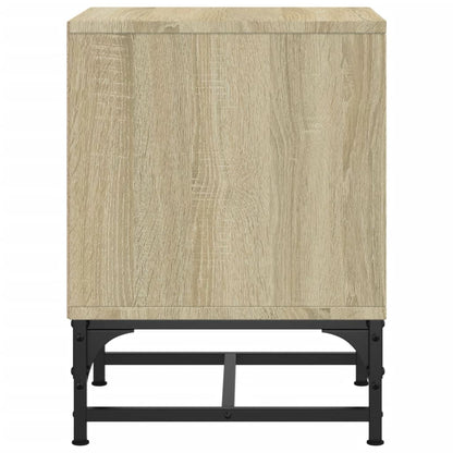 Sonoma Oak Bedside Cabinets with Glass Doors, 2 pcs, 35x37x50 cm