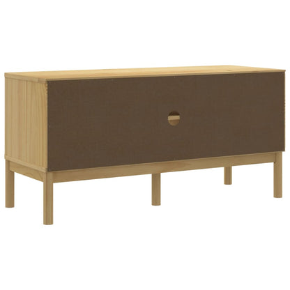 TV Cabinet FLORO Wax Brown 114x43x55 cm Solid Pine Wood