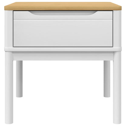 FLORO White Solid Pine Lamp Table 55x55x54 cm