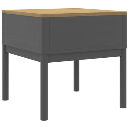 Solid Wood Grey Pine FLORO Lamp Table 55x55x54 cm