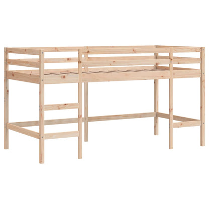 Wooden Kids' Loft Bed with Ladder, 90x200 cm, Mattress Not Included
