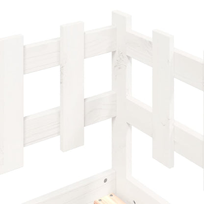White Solid Pine Day Bed Frame 90x200cm - No Mattress Included