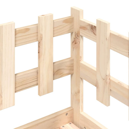 Solid Pine Day Bed Frame, No Mattress, 90x190 cm, Single Size