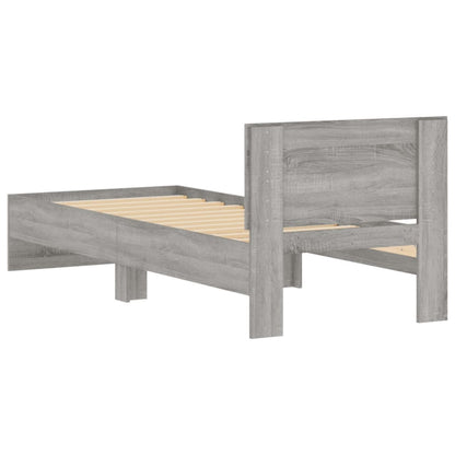 Grey Sonoma Bed Frame with Headboard 75x190cm - Small Single