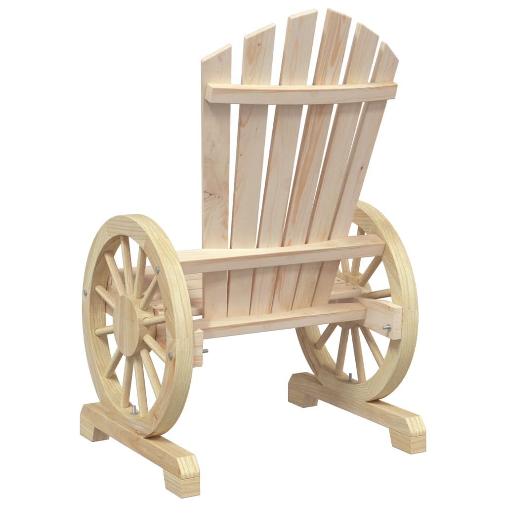 Solid Wood Fir Garden Adirondack Chairs Set of 2 - Durable & Stylish