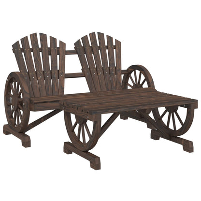 Solid Wood Fir 2-Piece Garden Lounge Set - Stylish & Durable