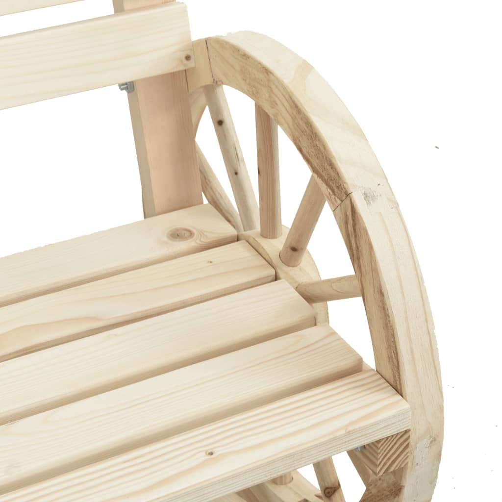 Solid Fir Wood Garden Chair 58x58x78.5 cm: Durable Outdoor Seating