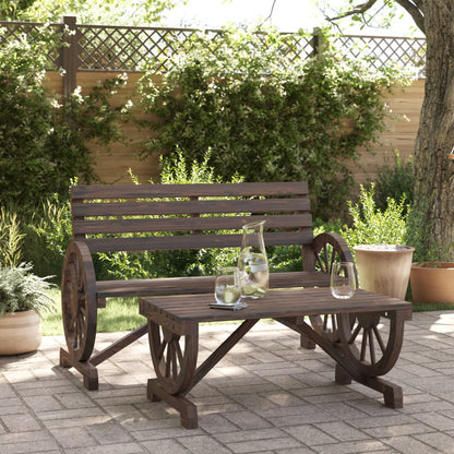 2 Piece Garden Lounge Set in Solid Fir Wood - Elegant & Durable