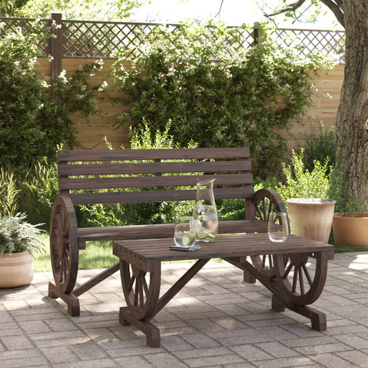 2 Piece Garden Lounge Set in Solid Fir Wood - Elegant & Durable