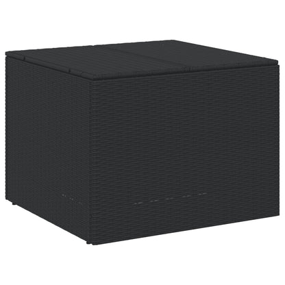 Black Poly Rattan Garden Storage Box 291L - Stylish & Durable