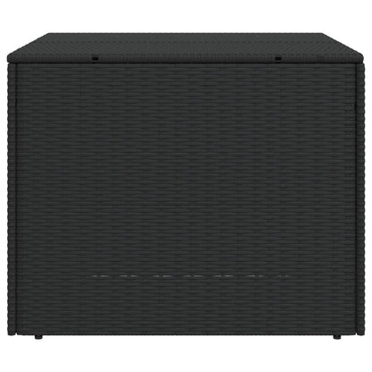 Black Poly Rattan Garden Storage Box 291L - Stylish & Durable