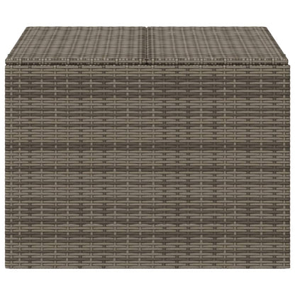 Stylish Grey 291L Poly Rattan Garden Storage Box