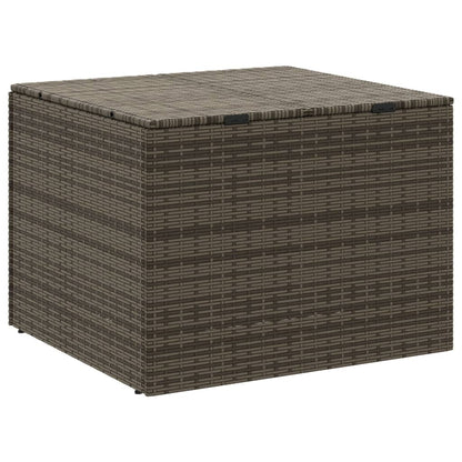 Stylish Grey 291L Poly Rattan Garden Storage Box