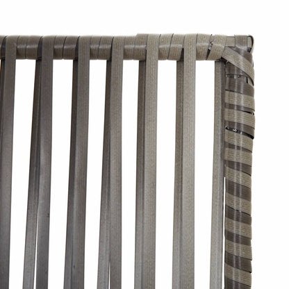 5-Panel Room Divider in Elegant Grey Poly Rattan