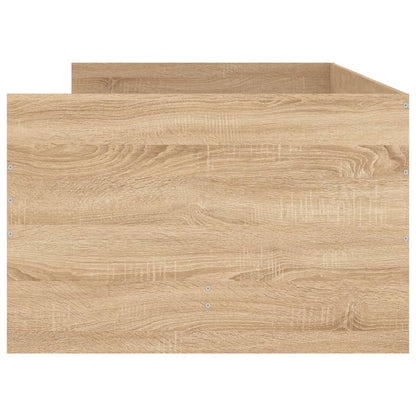 Bed Frame with Drawers without Mattress Sonoma Oak 90x200 cm