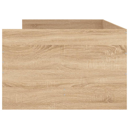 Bed Frame with Drawers without Mattress Sonoma Oak 90x190 cm Single