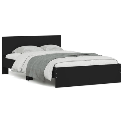 Bed Frame without Mattress Black 135x190 cm Double
