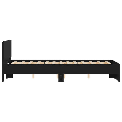 Bed Frame without Mattress Black 135x190 cm Double