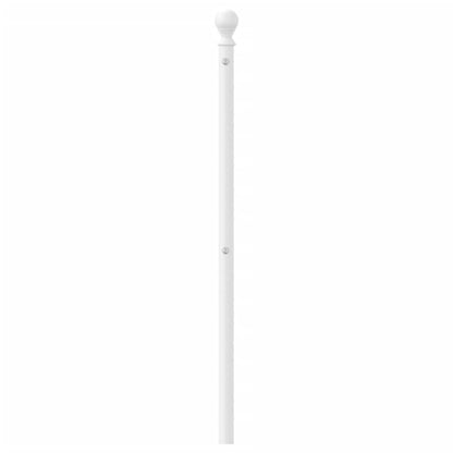 Elegant White Metal Headboard - 160 cm Durable Bed Frame