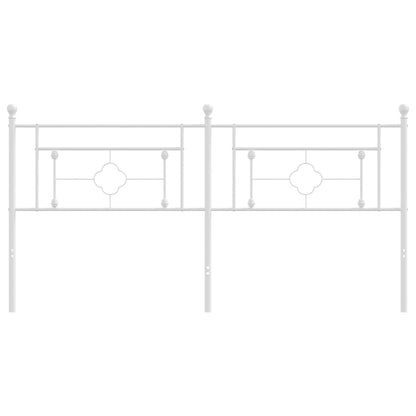 Elegant White Metal Headboard - 180 cm Premium Design