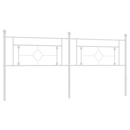 Metal Headboard White 193 cm