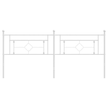 Metal Headboard White 193 cm