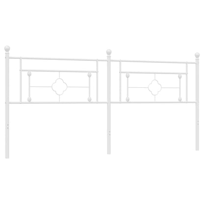 Metal Headboard White 193 cm