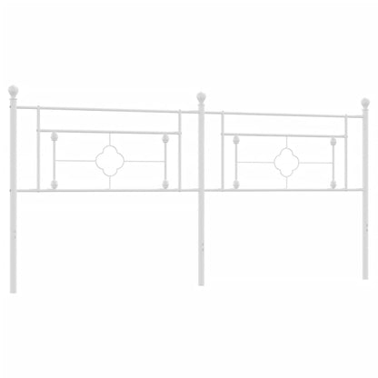 Elegant White Metal Headboard - 200 cm for Stylish Bedrooms