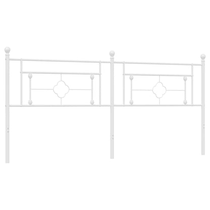 Elegant White Metal Headboard - 200 cm for Stylish Bedrooms